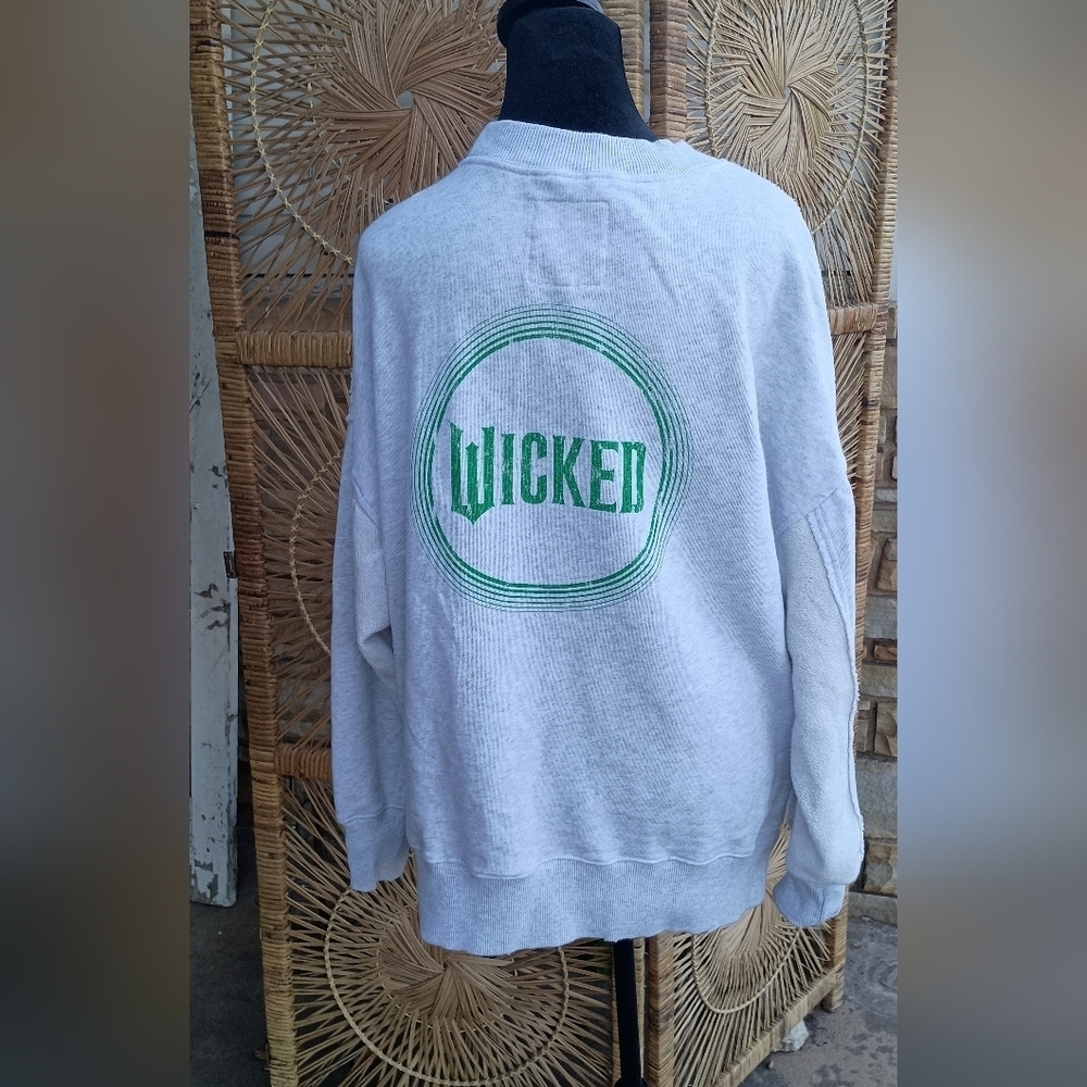 Aerie Wicked Light Gray Crew Neck Sweater_XS - Picture 5 of 8